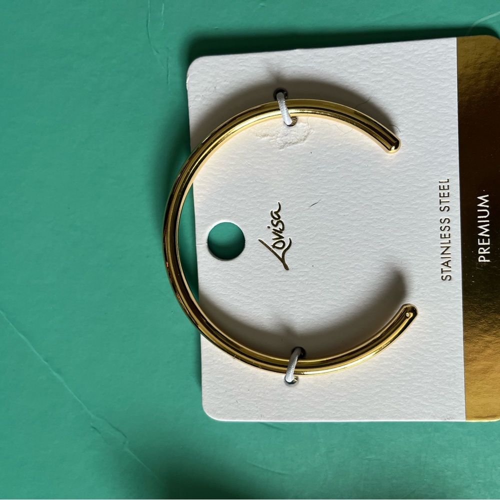 Gold Minimalist Cuff Bracelet